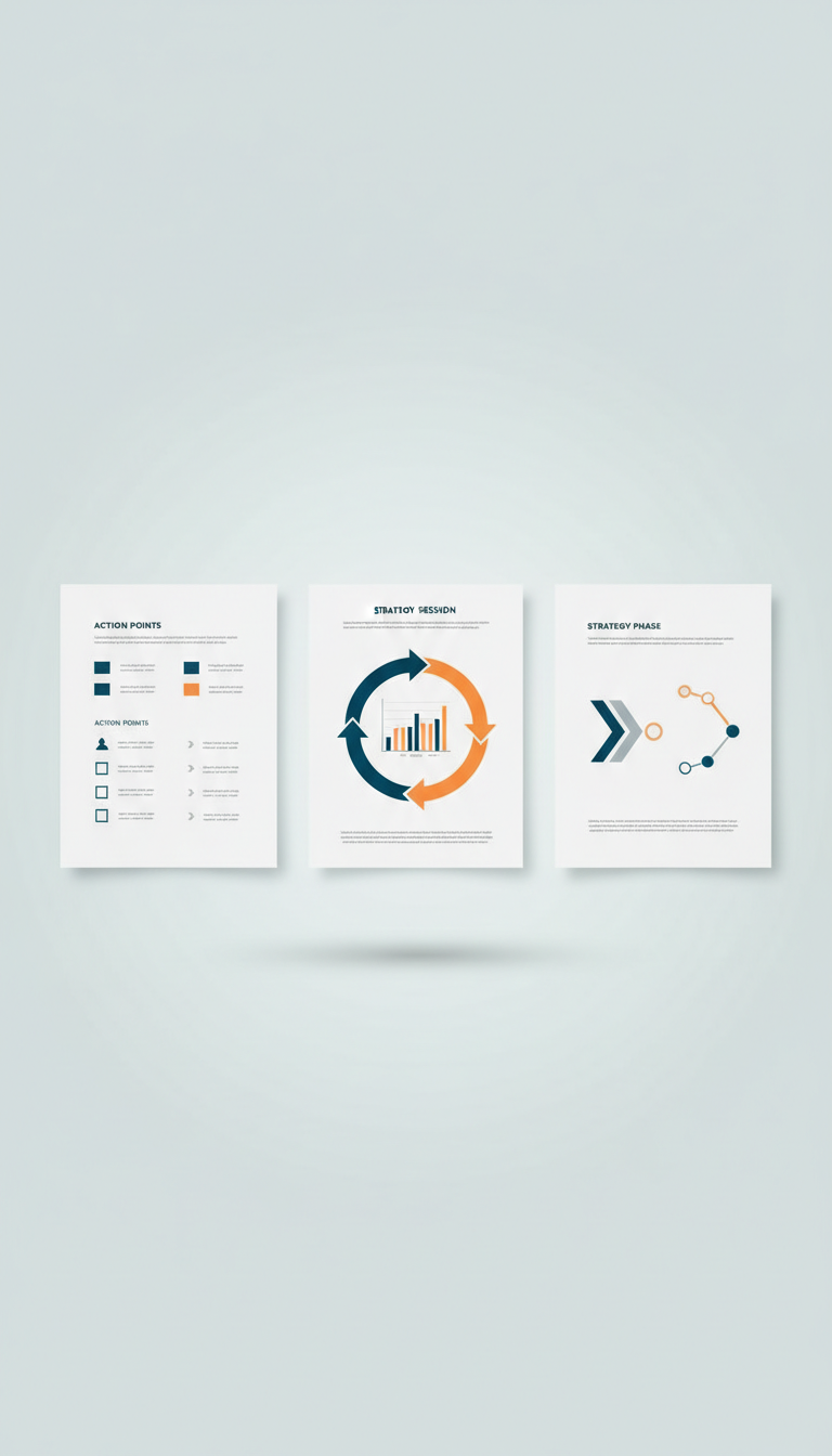 Strategy Session Printouts With Infographics